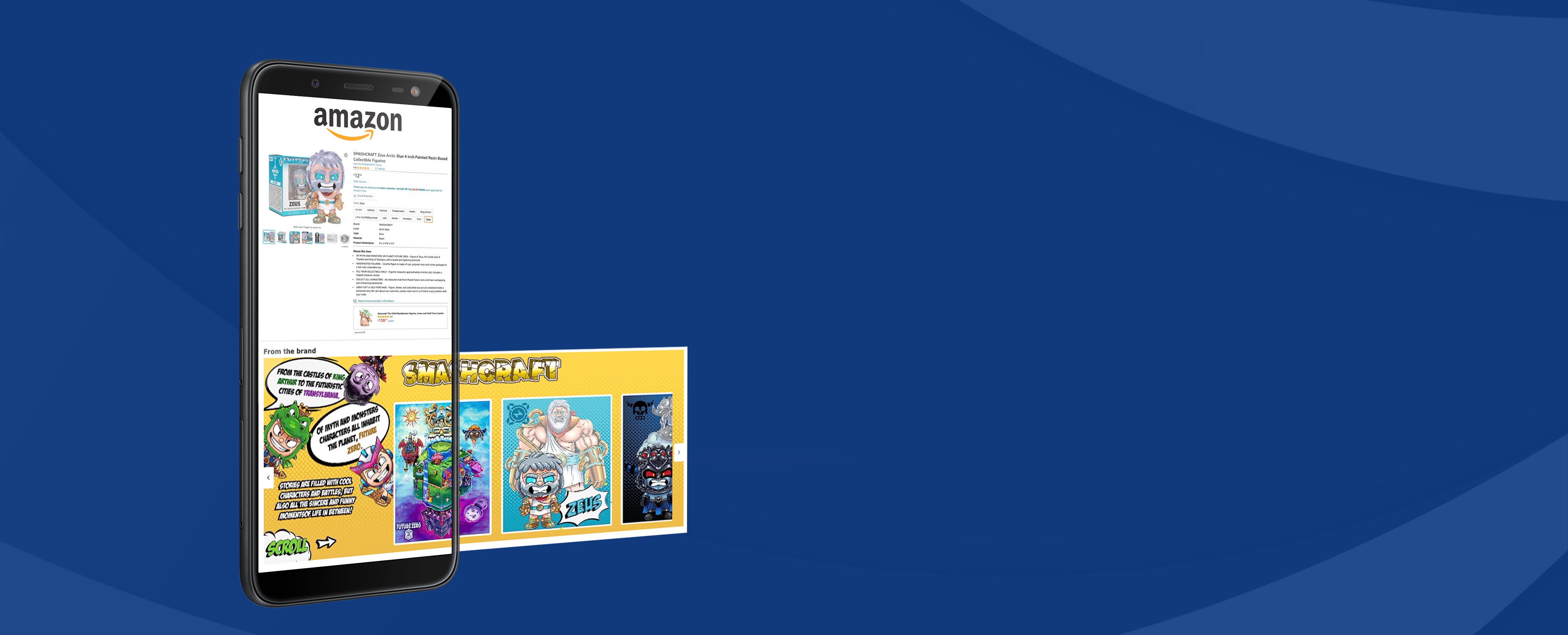 Sincerely Amazon created SMASHCRAFT Amazon Brand Story on Mobile