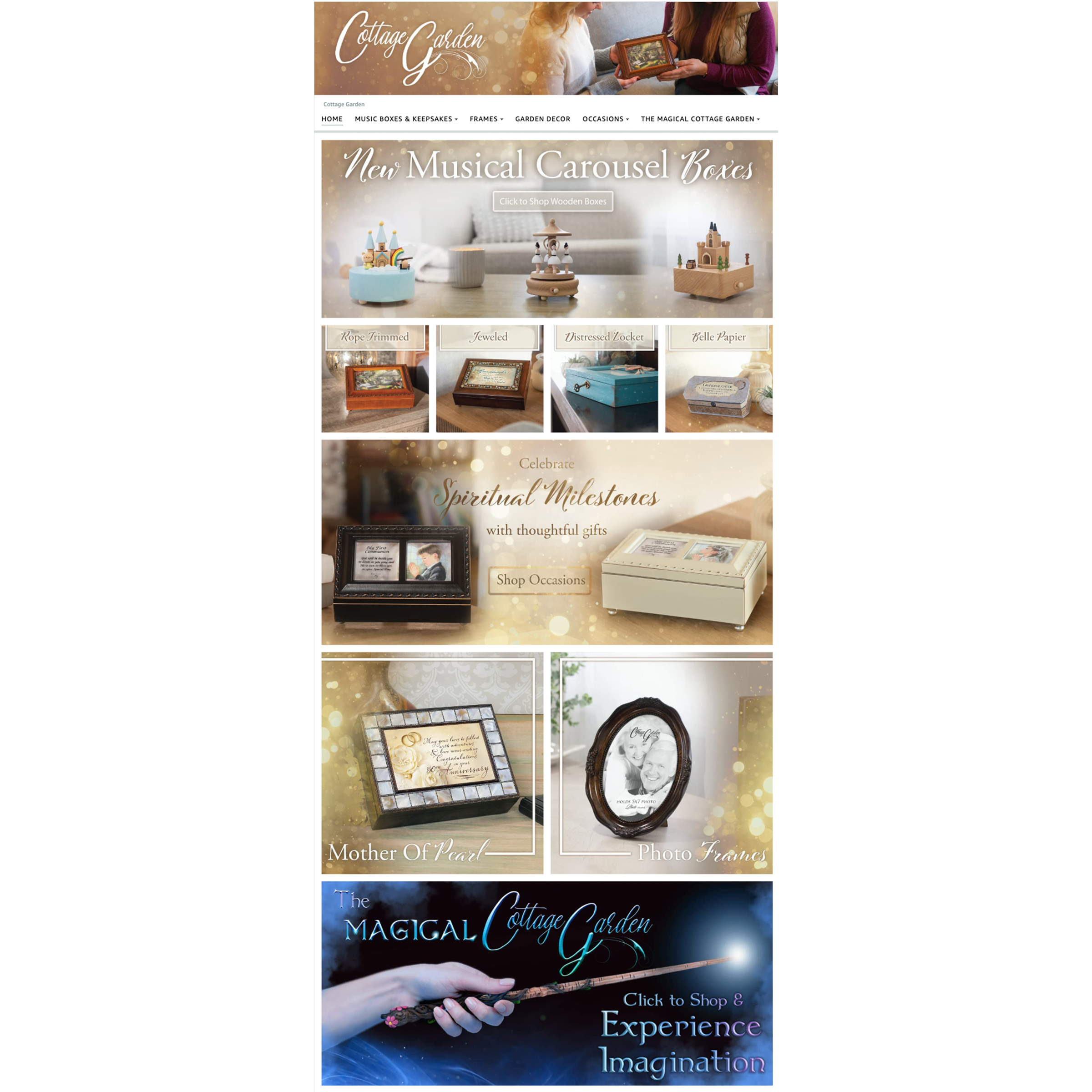 Sincerely Amazon created the Cottage Garden Amazon Storefront
