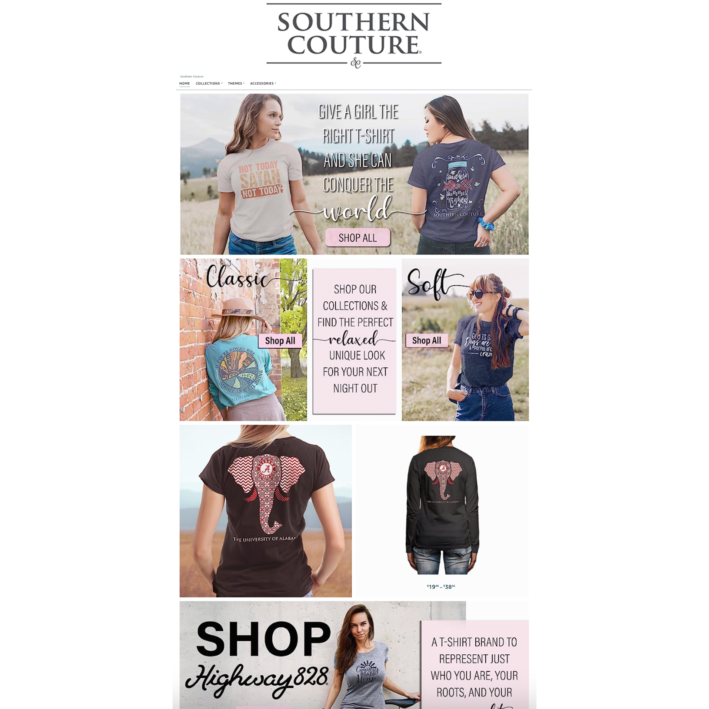 Sincerely Amazon created the Southern Couture Amazon Storefront